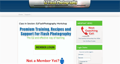 Desktop Screenshot of ezflashphotography.com
