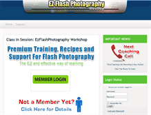 Tablet Screenshot of ezflashphotography.com